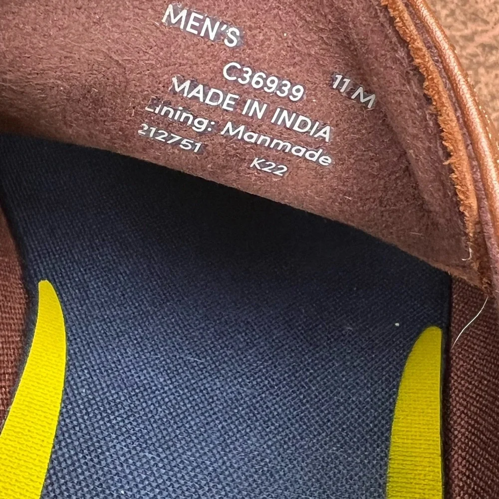Cole Haan Grand British Tan Brown Leather Shoes Size 11‎